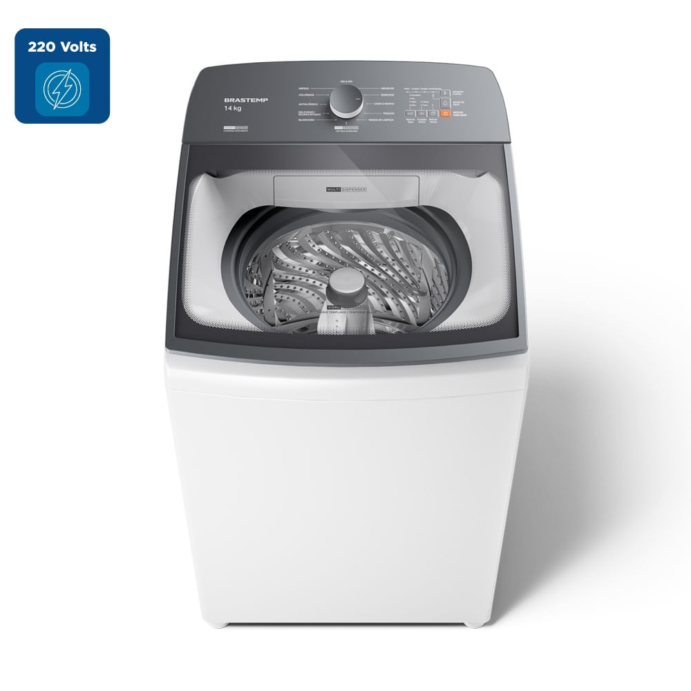 Lavadora de Roupas Brastemp 14Kg Smart Sensor Branca BWJ14AB - 220 Volts - Imagem 2